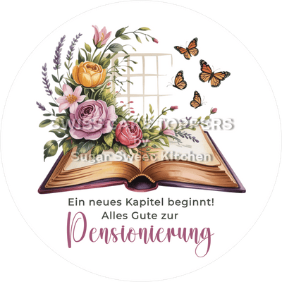 Magic Tortenaufleger zur Pensionierung7 -  personalisierbar