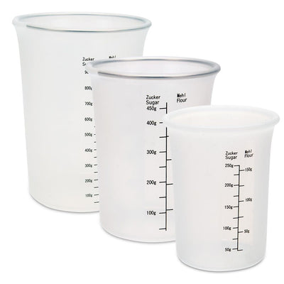 Städter Verre mesureur en silicone, 1000ml, 500ml, 250ml