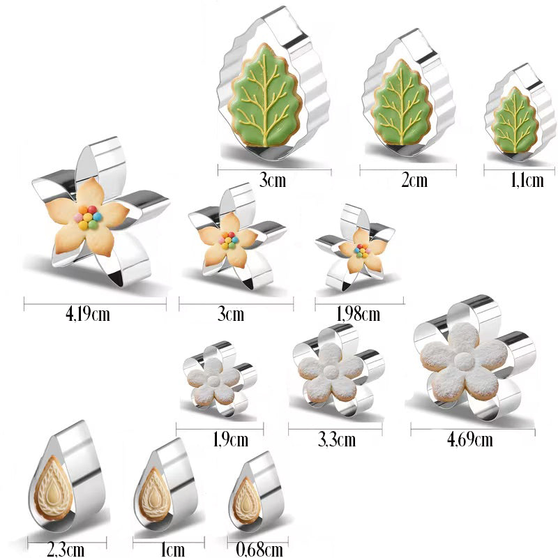 Mini Blumen-Ausstecher-Set / 12tlg. - Keksausstecher Sugar Sweet Kitchen