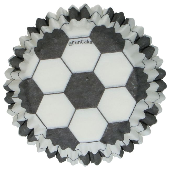 Mini Muffinförmchen Fussball FC / 100Stk. - Muffinbackform Sugar Sweet Kitchen