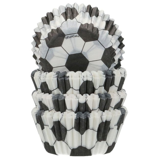 Mini Muffinförmchen Fussball FC / 100Stk. - Muffinbackform Sugar Sweet Kitchen
