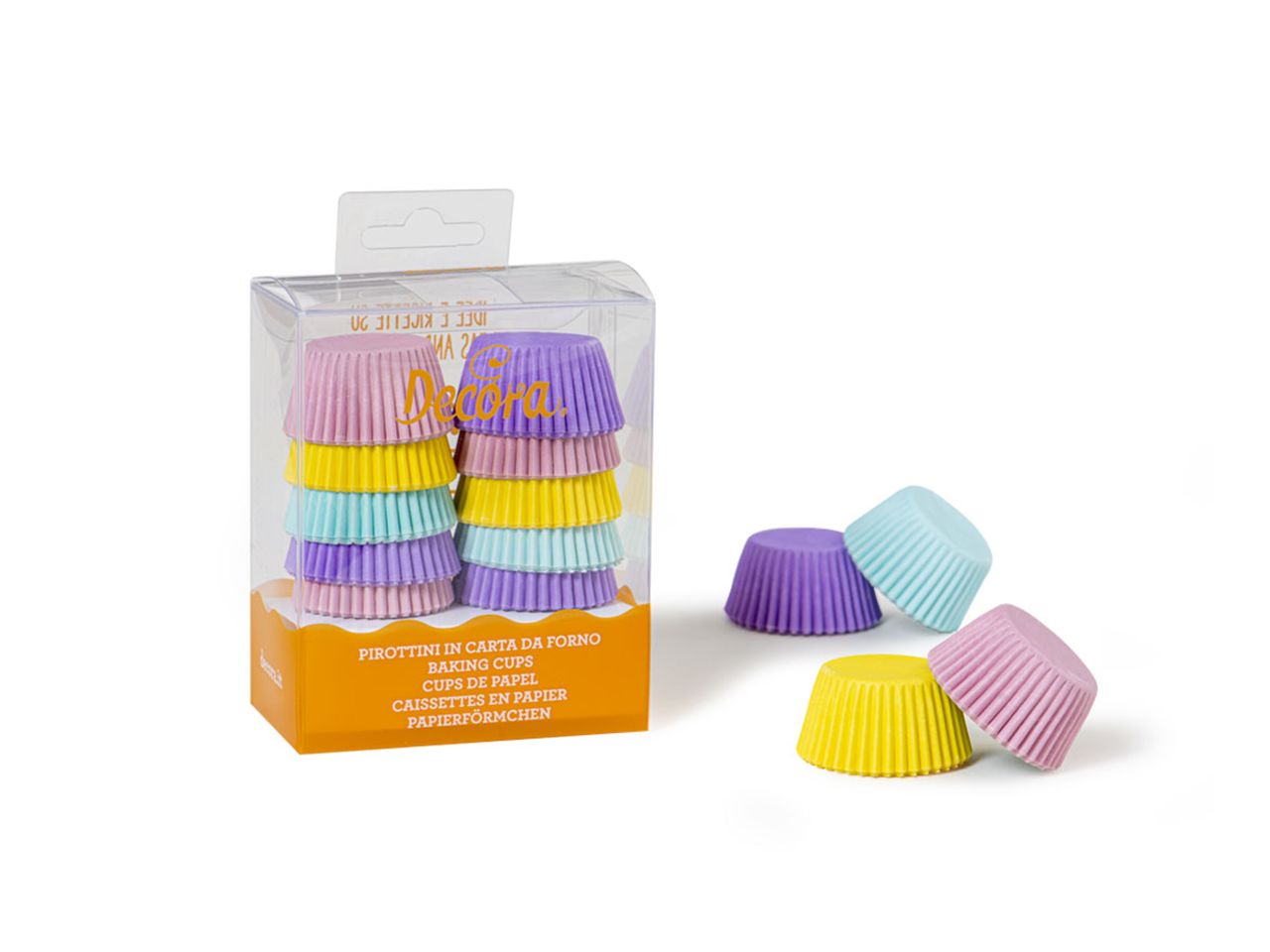 Mini Muffinförmchen Pastell Decora / 200Stk. - Muffinbackform Sugar Sweet Kitchen