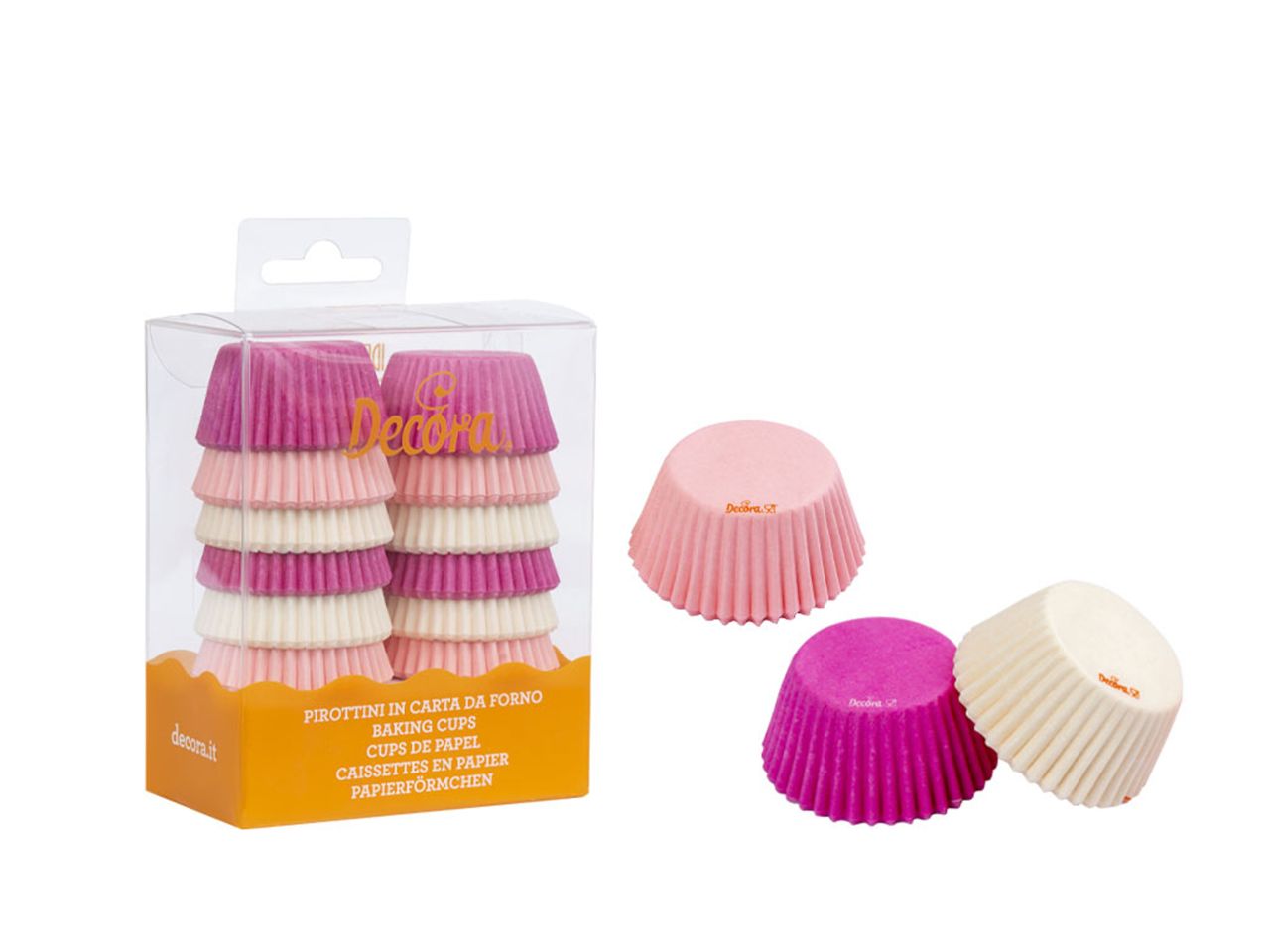 Mini Muffinförmchen Rosa Decora / 200Stk. - Muffinbackform Sugar Sweet Kitchen