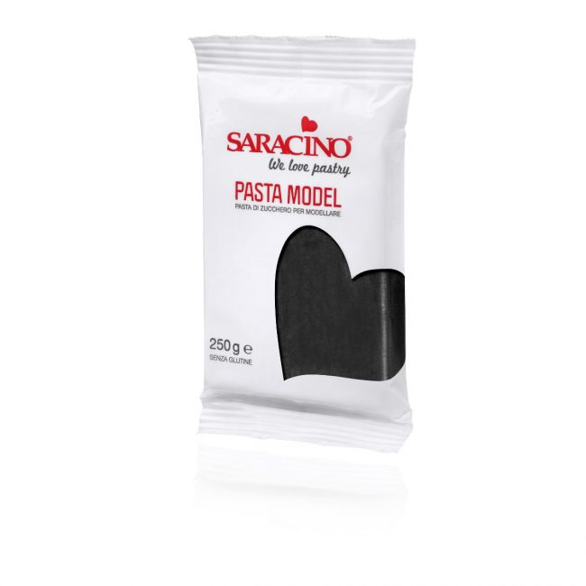 Modellierfondant Schwarz Saracino / 250g - Fondant Sugar Sweet Kitchen