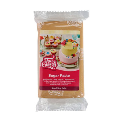 Pâte à sucre FunCakes Or Scintillant / 250g
