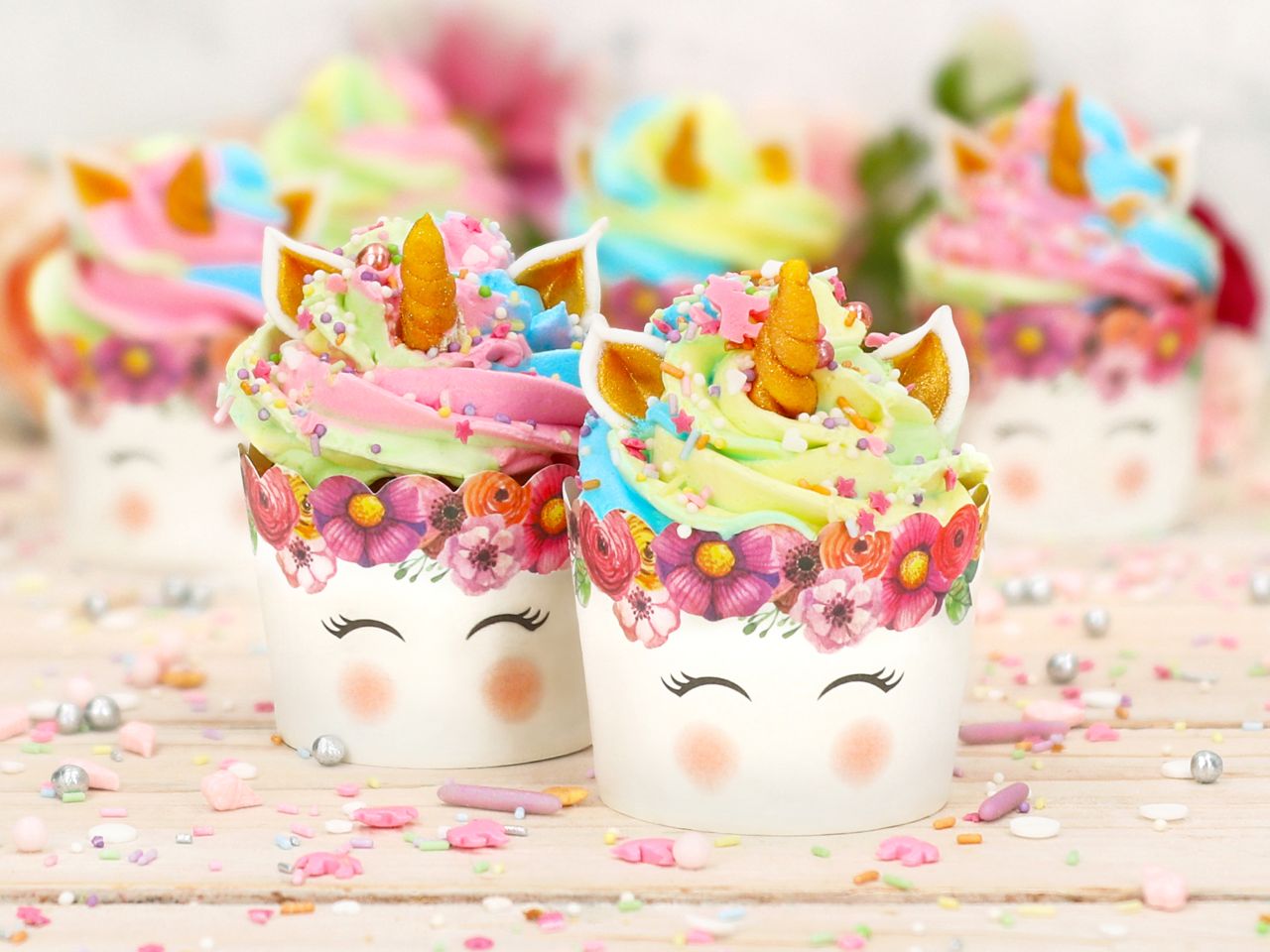 Muffinförmchen ’Einhorn’ / 20Stk. - Muffinbackform Sugar Sweet Kitchen