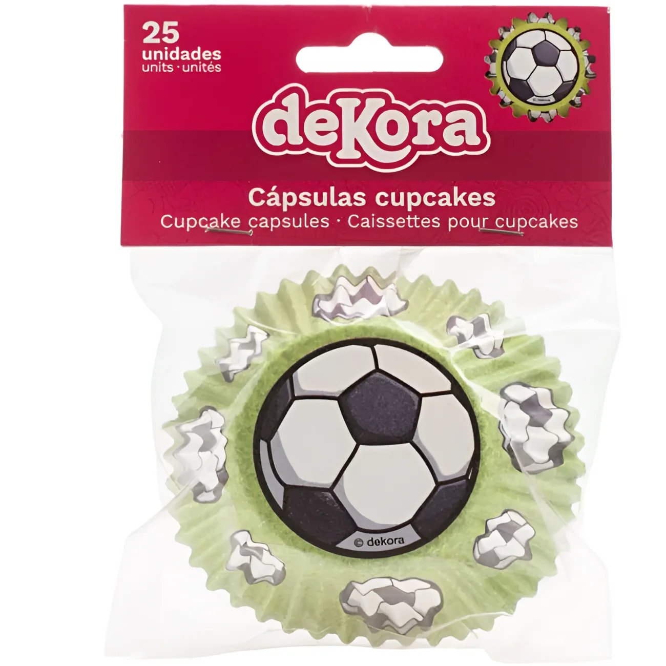 Muffinförmchen ’Fussball’ / 25Stk - Muffinbackform Sugar Sweet Kitchen
