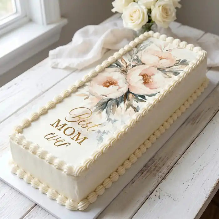 Cake Aufleger Muttertag 15 – essbar & exklusiv - Fondant- Torten- Cupcakeaufleger Sugar Sweet Kitchen