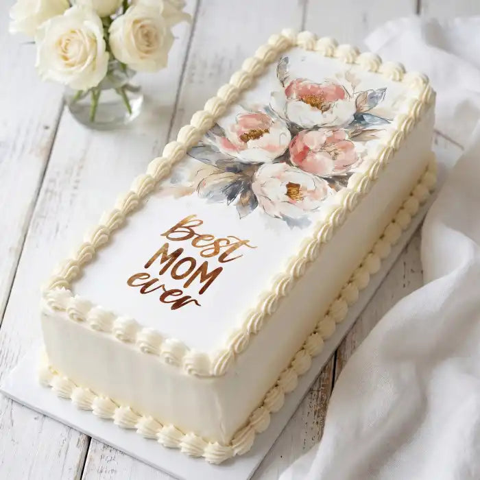 Cake Aufleger Muttertag 16 – essbar & exklusiv - Fondant- Torten- Cupcakeaufleger Sugar Sweet Kitchen