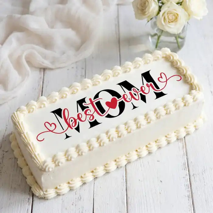 Cake Aufleger Muttertag 17 – essbar & exklusiv - Fondant- Torten- Cupcakeaufleger Sugar Sweet Kitchen