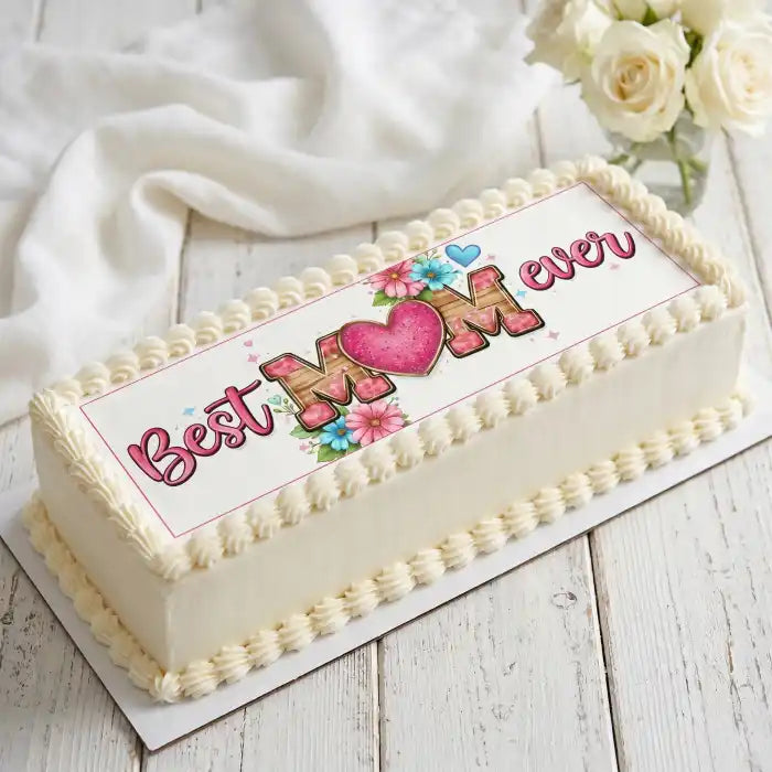 Cake Aufleger Muttertag 02 – essbar & exklusiv - Fondant- Torten- Cupcakeaufleger Sugar Sweet Kitchen