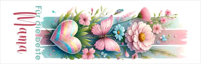Cake Aufleger Muttertag 04 – essbar & exklusiv - Fondant- Torten- Cupcakeaufleger Sugar Sweet Kitchen