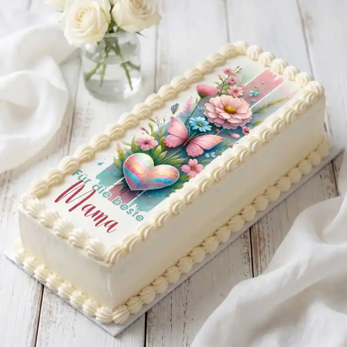 Cake Aufleger Muttertag 04 – essbar & exklusiv - Fondant- Torten- Cupcakeaufleger Sugar Sweet Kitchen