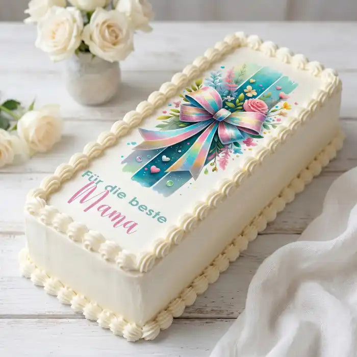 Cake Aufleger Muttertag 05 – essbar & exklusiv - Fondant- Torten- Cupcakeaufleger Sugar Sweet Kitchen