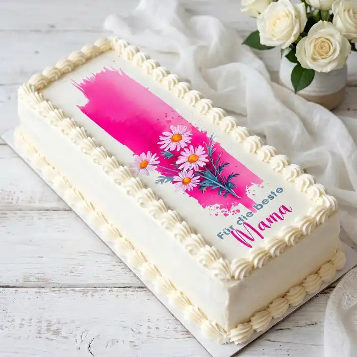 Cake Aufleger Muttertag 09 – essbar & exklusiv - Fondant- Torten- Cupcakeaufleger Sugar Sweet Kitchen