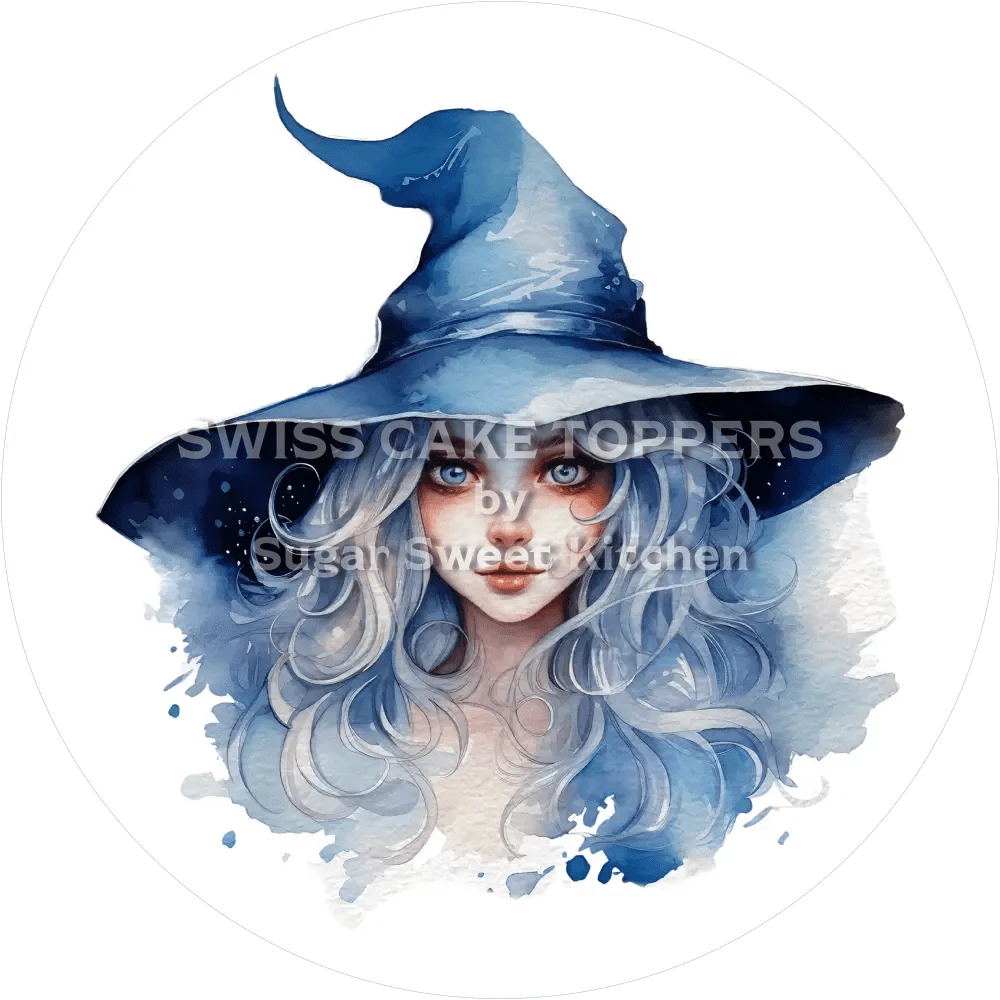 Mystische Hexe-Tortenaufleger11 - personalisierbar - Fondant- Torten- & Cupcakeaufleger Sugar Sweet Kitchen