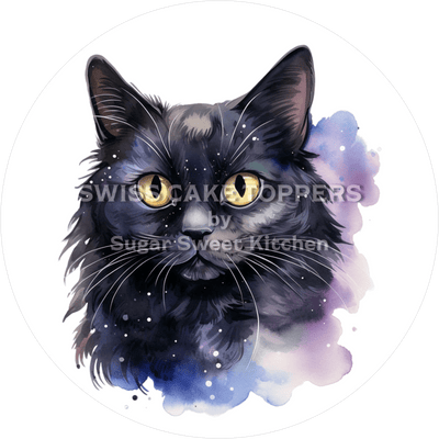 Mystischer Katzen-Tortenaufleger15 - personalisierbar