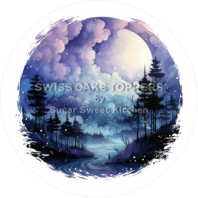 Mystischer Mond-Tortenaufleger1 - personalisierbar