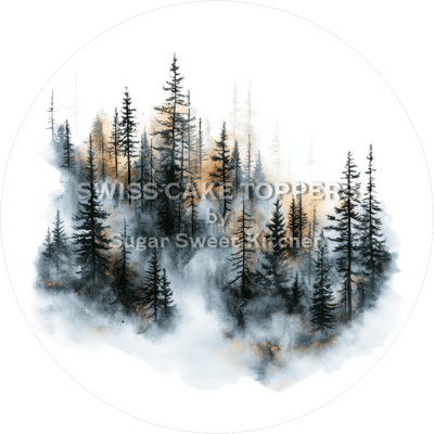 Mystischer Wald-Tortenaufleger4 - personalisierbar