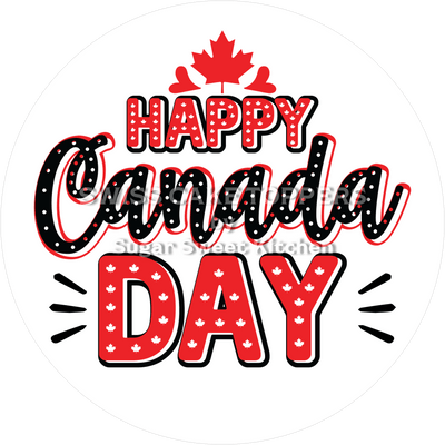 Nationalfeiertag Canada-Tortenaufleger2 - personalisierbar