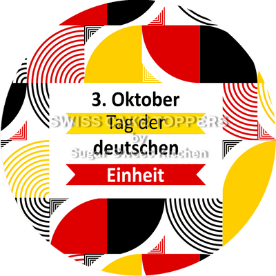 Nationalfeiertag Deutschland-Tortenaufleger2 - personalisierbar