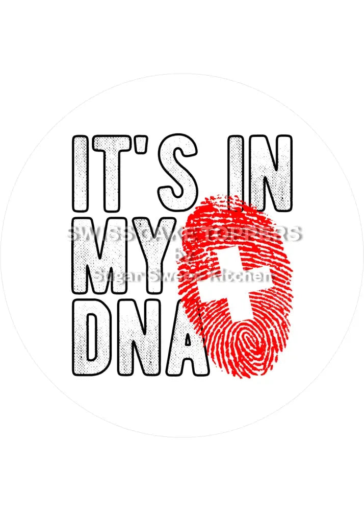 Nationalfeiertag Schweiz - Tortenaufleger1 - personalisierbar - Fondant- Torten- & Cupcakeaufleger Sugar Sweet Kitchen