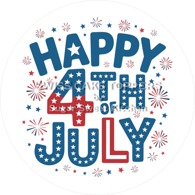 Nationalfeiertag USA - Tortenaufleger1 - personalisierbar