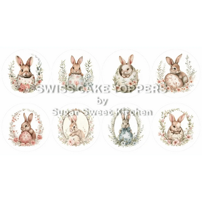 Niedliche Oster-Cupcakes- & Dessertaufleger3 - personalisierbar