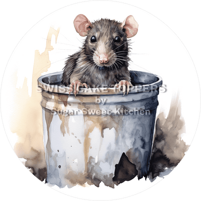 Niedlicher Ratten-Tortenaufleger3 - personalisierbar