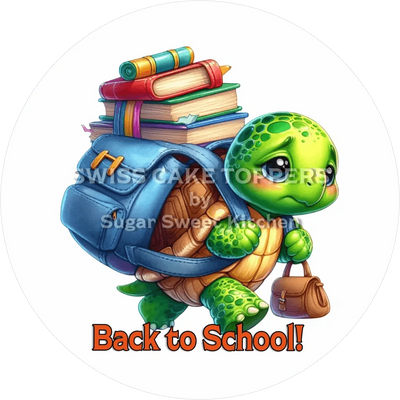 Niedlicher Schulstart-Tortenaufleger6 - personalisierbar