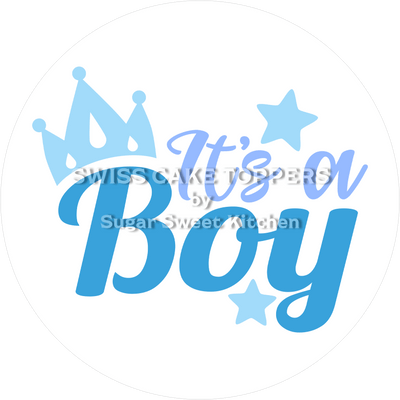Niedlicher Tortenaufleger - It's a Boy6 - personalisierbar