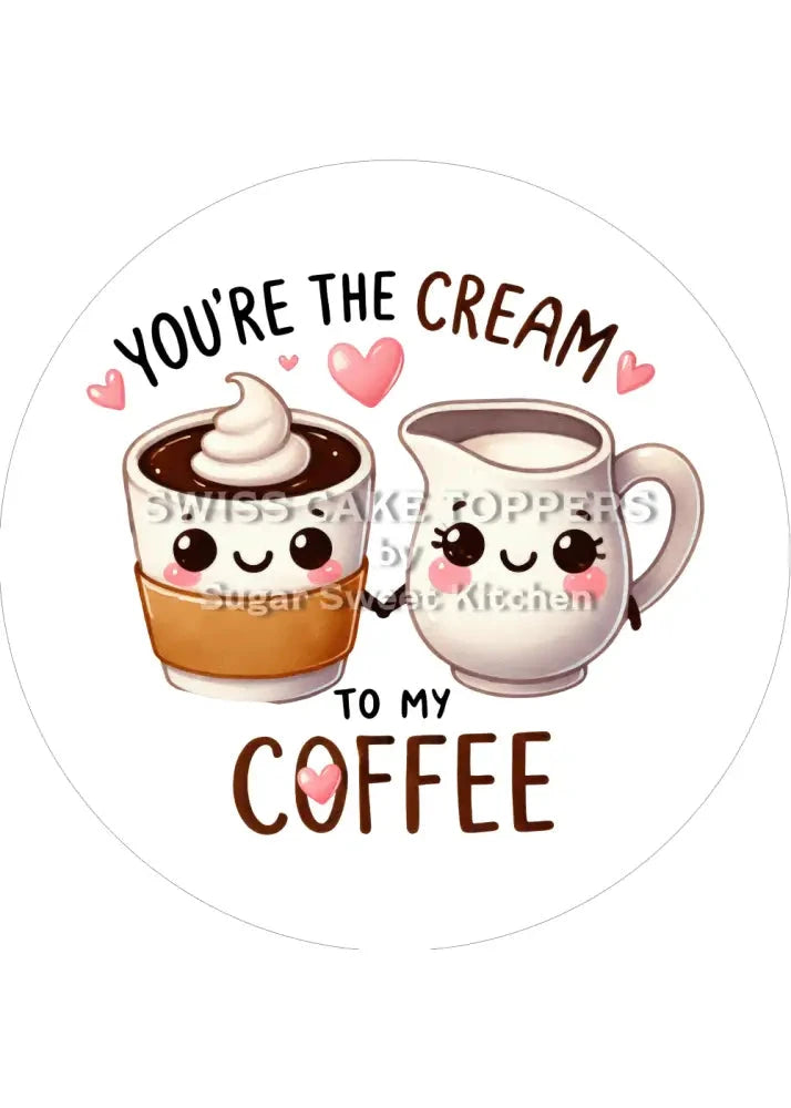 Niedlicher Valentins- Tortenaufleger LV7 - personalisierbar (Kopie) - Fondant- Torten- & Cupcakeaufleger Sugar Sweet