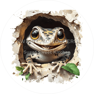 Niedliecher Gecko-Tortenaufleger3 - personalisierbar