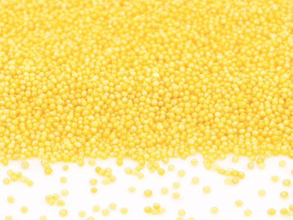 Nonpareils Zuckerperlen gelb-glimmer CM / 90g - Sugar Sweet Kitchen