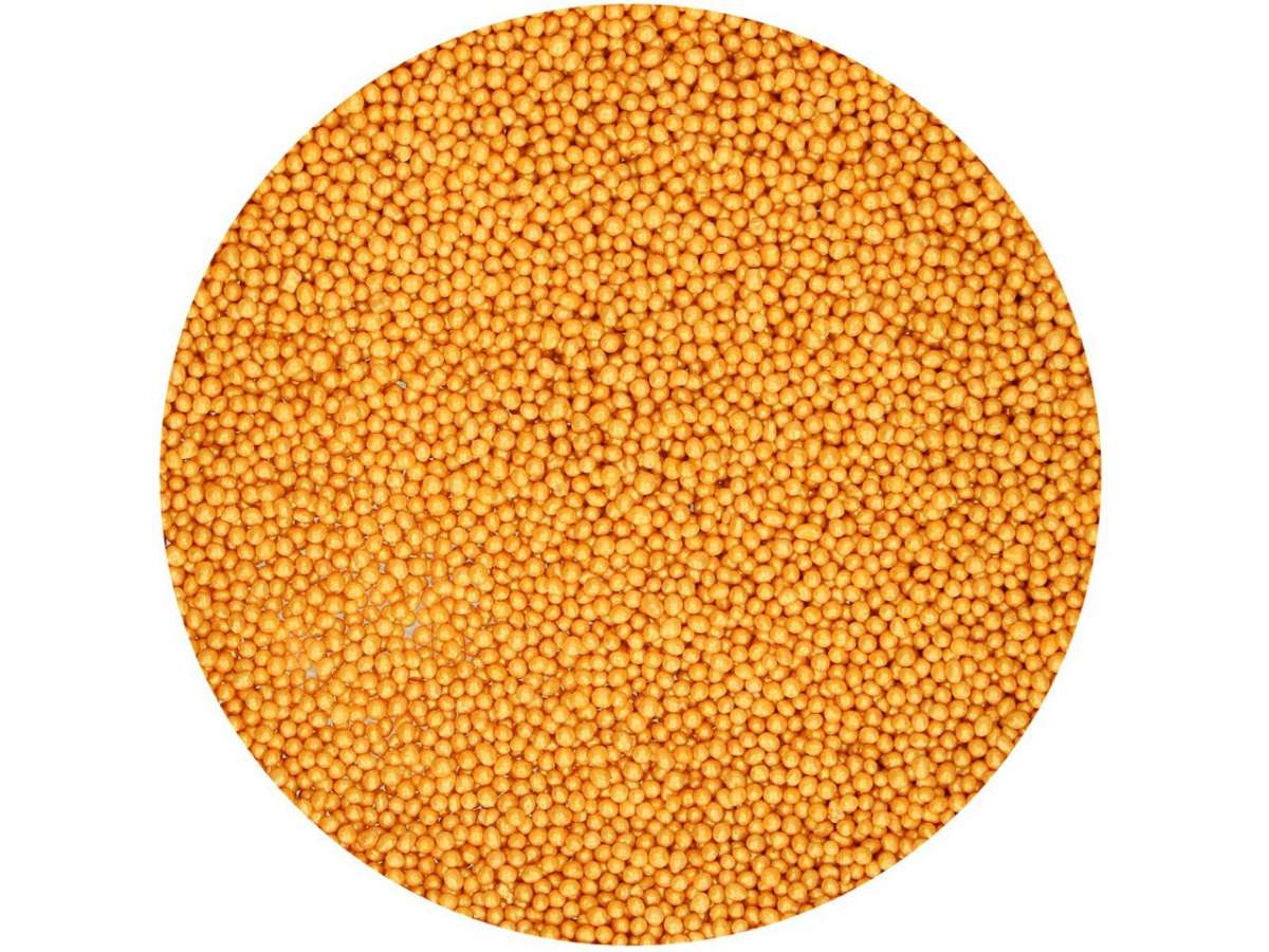 Nonpareils Zuckerperlen gold FC / 80g - Sugar Sweet Kitchen