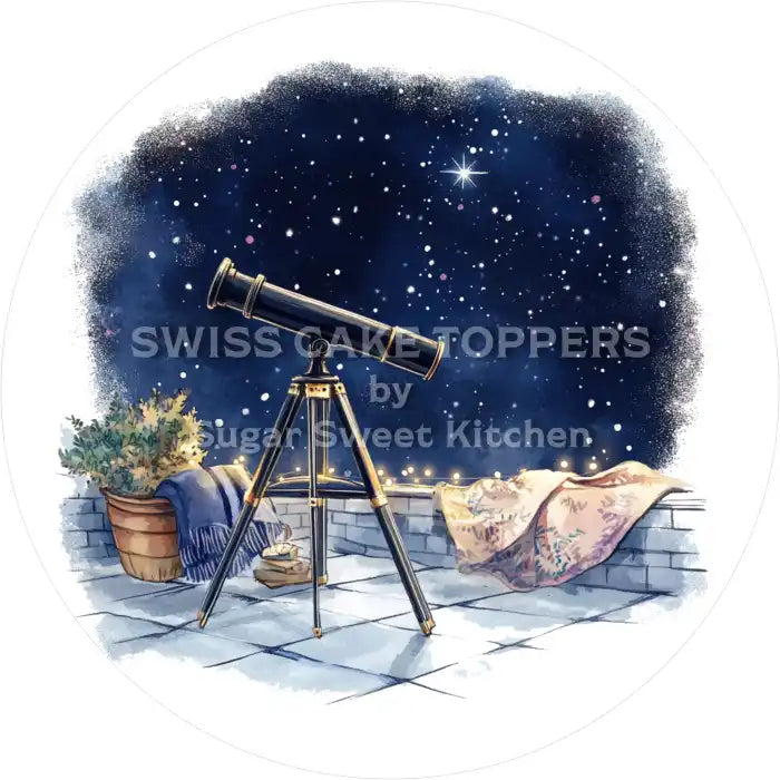 Origineller Astrologie-Tortenaufleger4 - personalisierbar - Fondant- Torten- & Cupcakeaufleger Sugar Sweet Kitchen