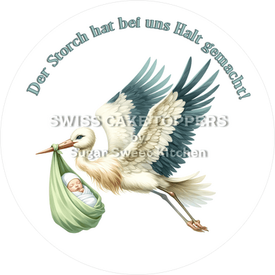 Origineller Baby-News-Tortenaufleger6 - personalisierbar