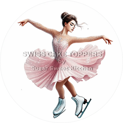 Origineller Eiskunstlauf-Tortenaufleger5 - personalisierbar