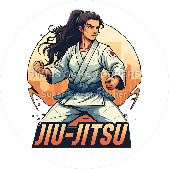 Origineller Jiu-Jitsu-Tortenaufleger5 - personalisierbar - Fondant- Torten- & Cupcakeaufleger Sugar Sweet Kitchen