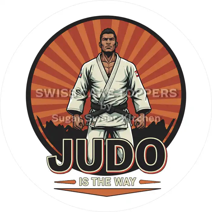 Origineller Judo-Tortenaufleger3 - personalisierbar - Fondant- Torten- & Cupcakeaufleger Sugar Sweet Kitchen