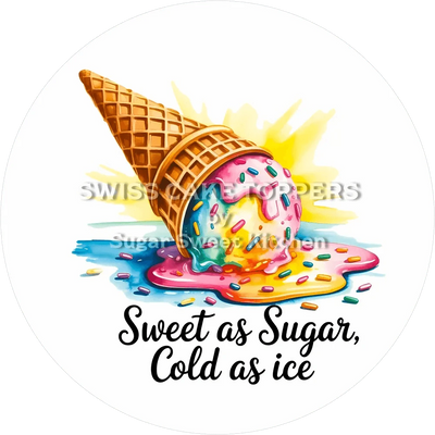 Origineller Sommer-Tortenaufleger3 - personalisierbar