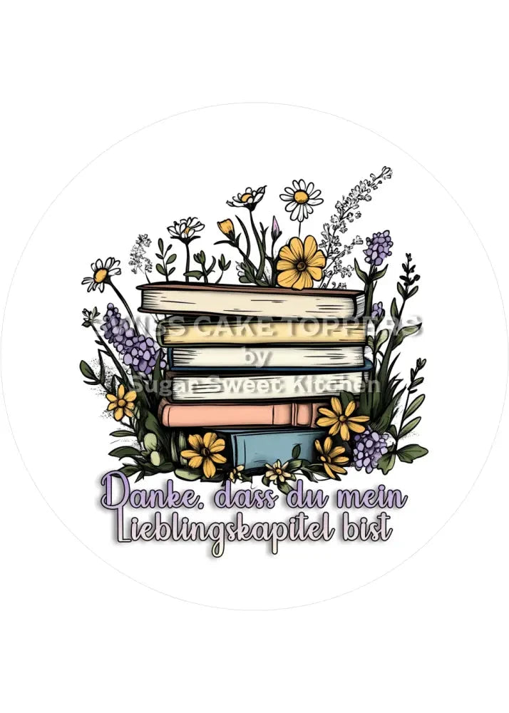 Origineller Tortenaufleger für süsse Botschaften - personalisierbar - Fondant- Torten- & Cupcakeaufleger Sugar Sweet