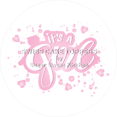 Origineller Tortenaufleger - It's a Girl7 - personalisierbar