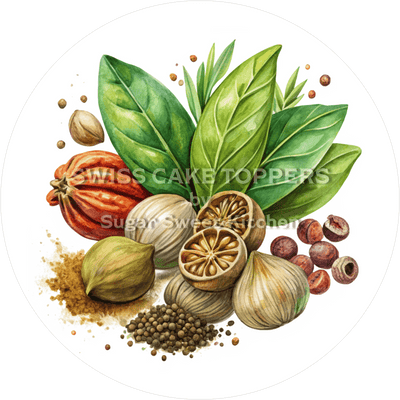 Origineller Tortenaufleger mit Gewürzen3 - personalisierbar