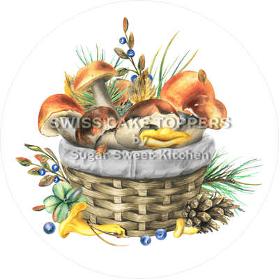 Origineller Tortenaufleger mit Pilzen7 - personalisierbar