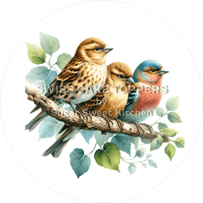 Origineller Vogel-Tortenaufleger11 - personalisierbar