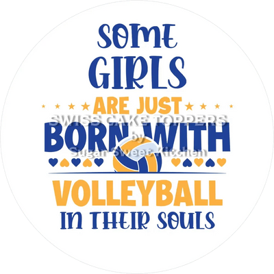 Origineller Volleyball-Tortenaufleger6 -  personalisierbar