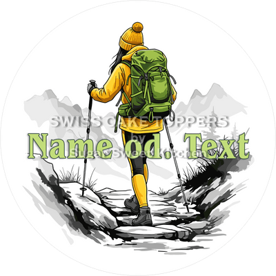 Origineller Wander-Tortenaufleger5 mit Namen