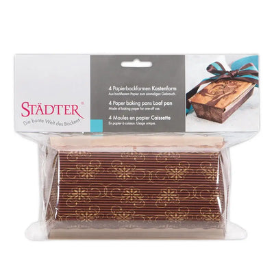 Papierbackform Städter, Kastenform / 4Stk.