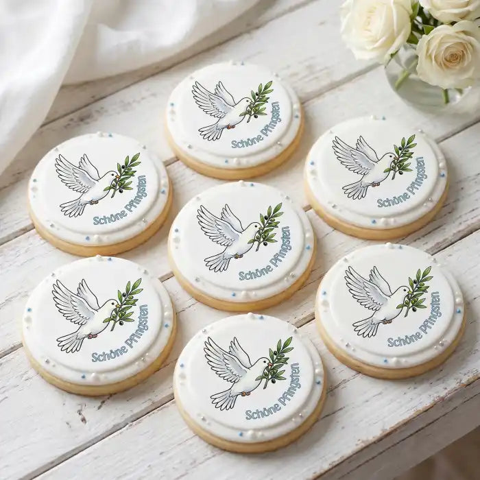 Pfingst-Tortenaufleger3 - personalisierbar - Fondant- Torten- & Cupcakeaufleger Sugar Sweet Kitchen